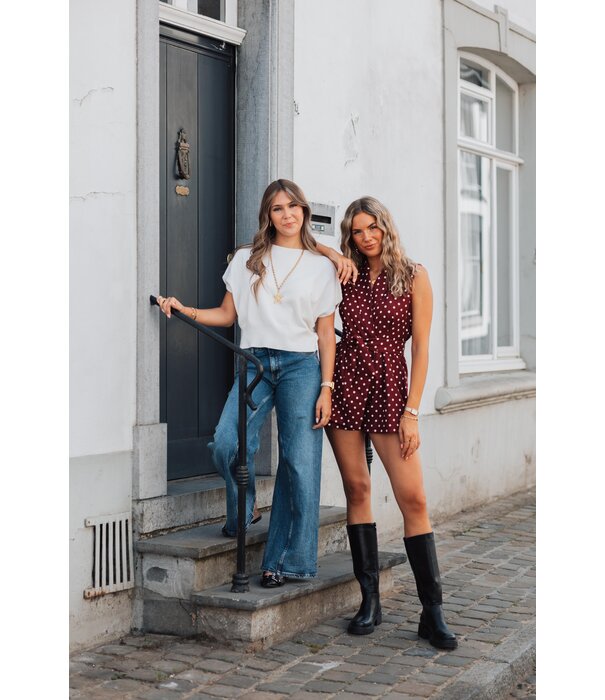 La Rebelle Jeans wide leg dark denim | Gwenn