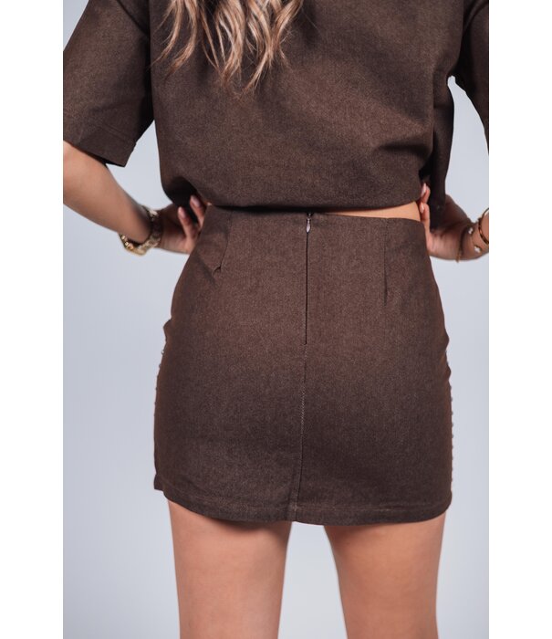 La Rebelle Rokje bruin | Yael