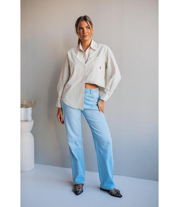 Fluresk Fluresk Celin pants | denim light blue