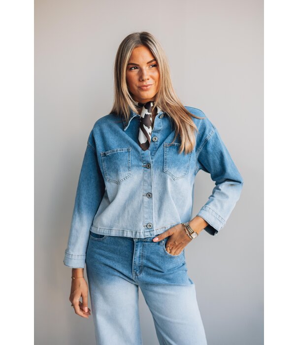 Fluresk Fluresk Marenna jacket | denim light blue