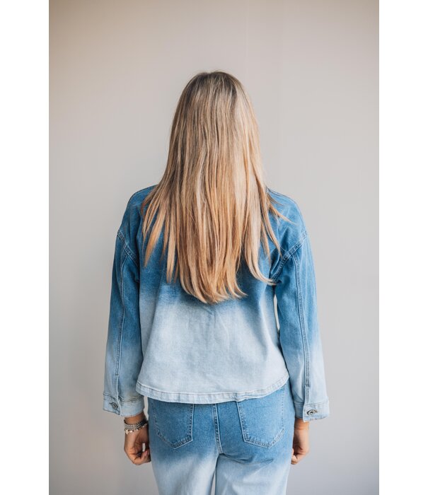 Fluresk Fluresk Marenna jacket | denim light blue