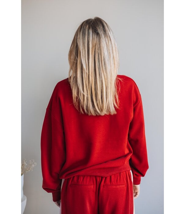 Fluresk Fluresk Senara sweater | rhubarb