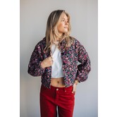 Fluresk Maribel jacket | black/dusty mauve