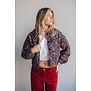 Fluresk Maribel jacket | black/dusty mauve