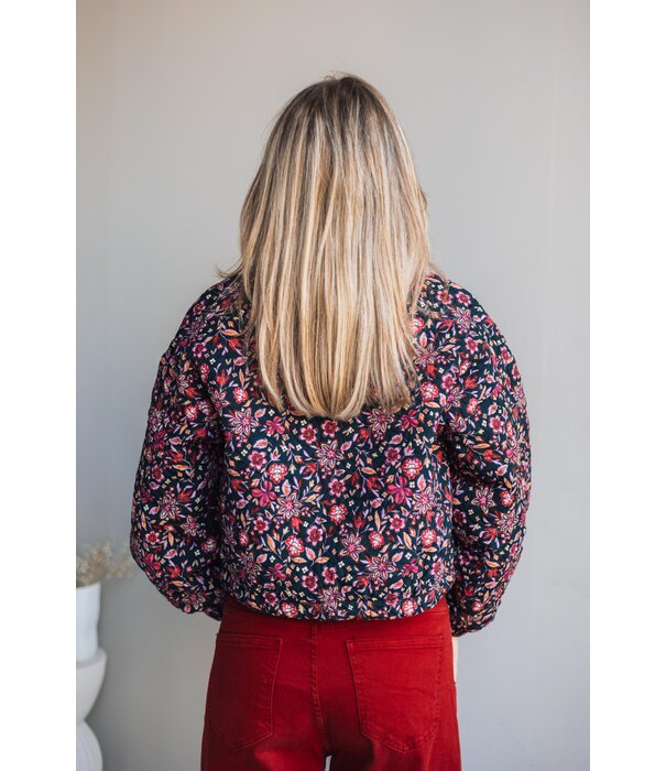 Fluresk Fluresk Maribel jacket | black/dusty mauve
