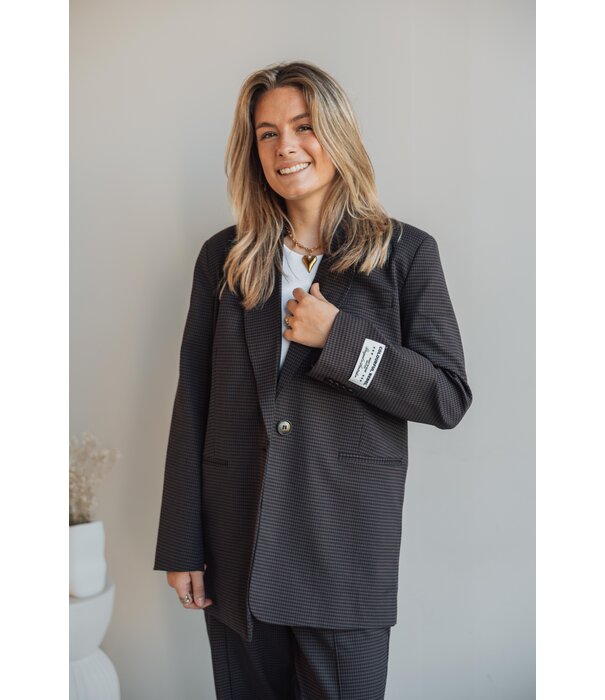 Colourful Rebel Colourful Rebel Mimmi Dogtooth blazer | brown