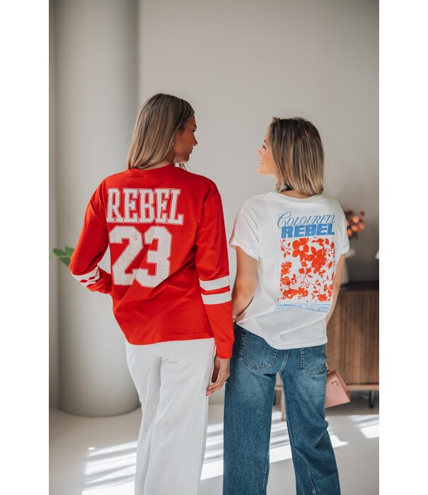 Colourful Rebel Colourful Rebel flower t-shirt | standard white