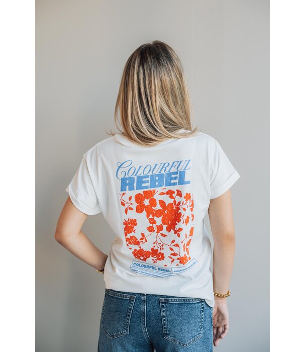 Colourful Rebel Colourful Rebel flower t-shirt | standard white