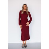 Jurk bordeaux rood | Maeve