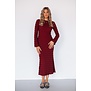 Jurk bordeaux rood | Maeve