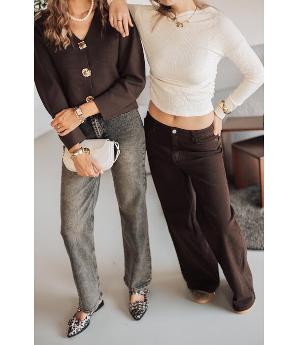 La Rebelle Top off white | Mia