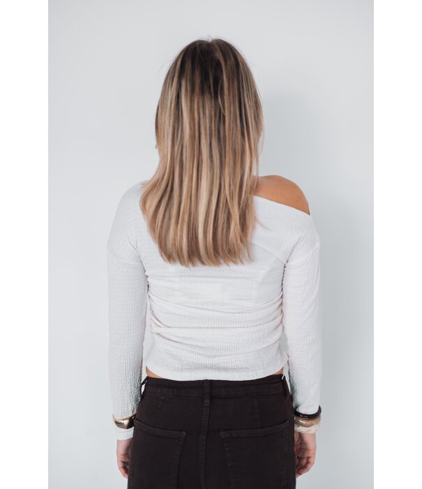 La Rebelle Top off white | Mia