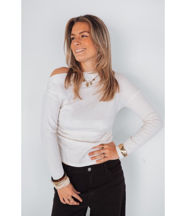 La Rebelle Top off white | Mia