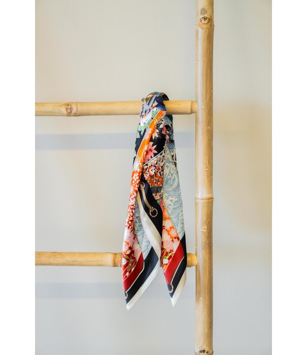 La Rebelle Sjaaltje blauw/rood