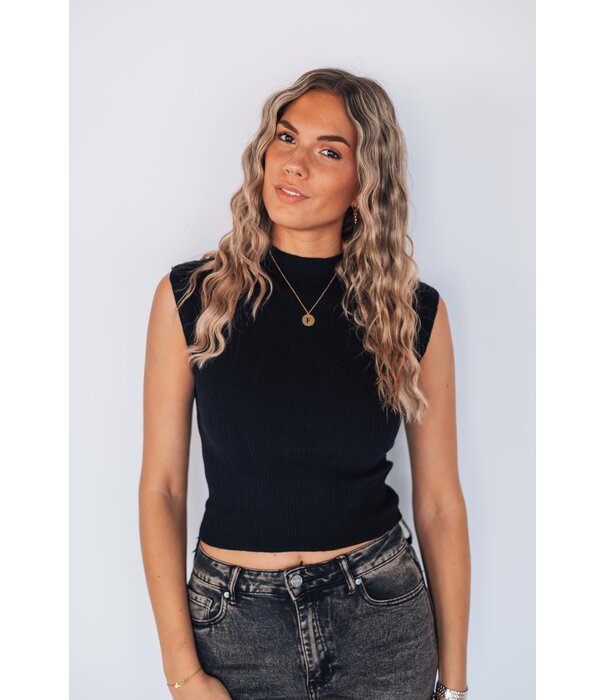 La Rebelle Top zwart | Jasmijn
