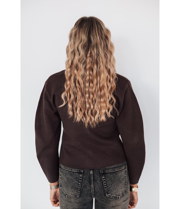 La Rebelle Top bruin | Danique