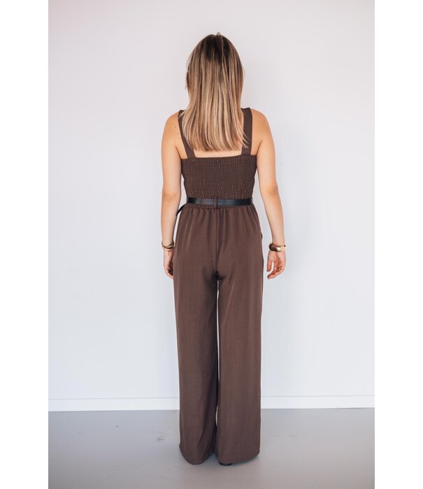 La Rebelle Jumpsuit bruin | Dewi
