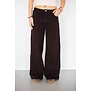 Jeans wide leg bruin | Jenthe