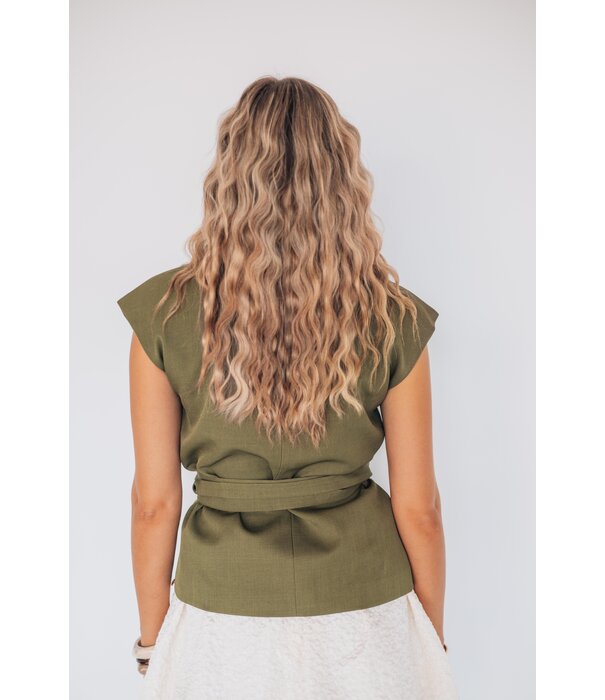 La Rebelle Gilet groen | Ayla