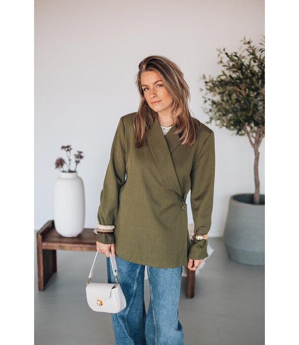 La Rebelle Blazer groen | Chloe
