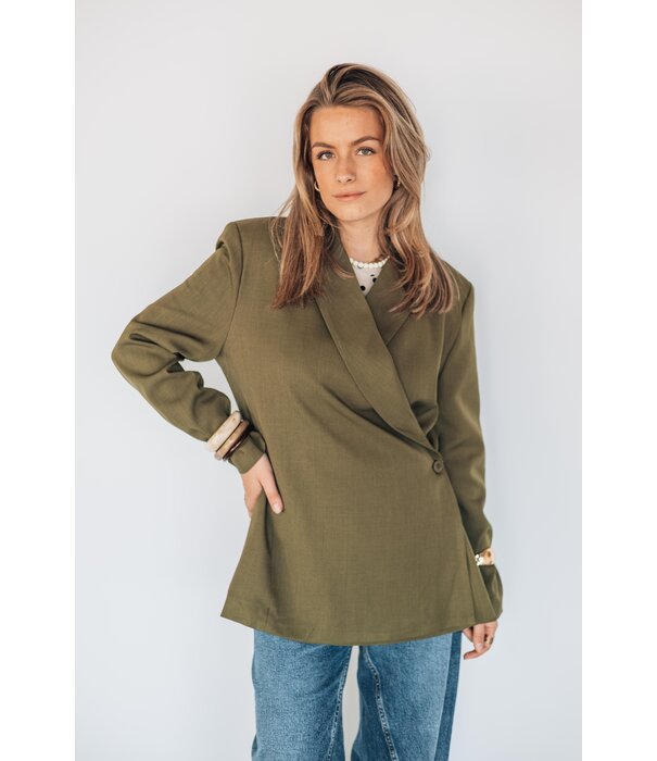La Rebelle Blazer groen | Chloe