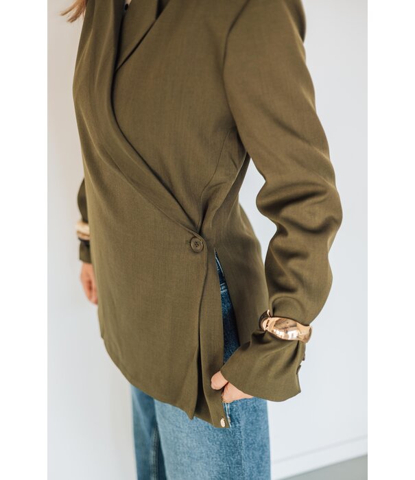 La Rebelle Blazer groen | Chloe