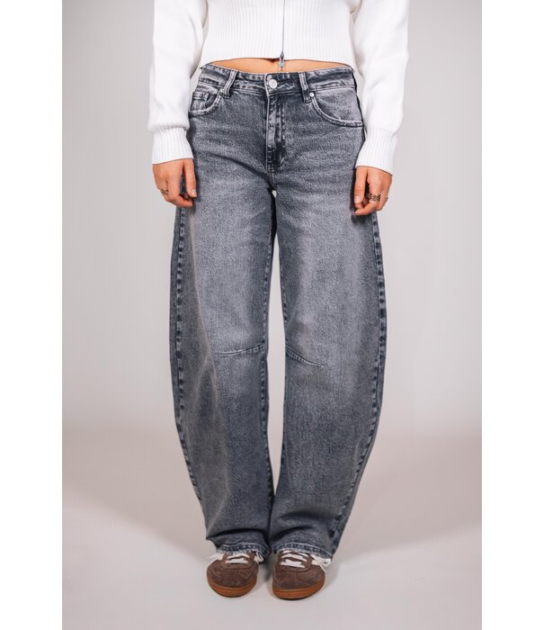 La Rebelle Jeans balloon grijs | Lena
