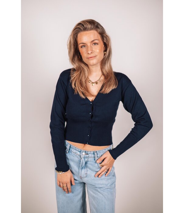 La Rebelle Vest navy blauw | Manou