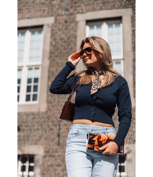 La Rebelle Vest navy blauw | Manou