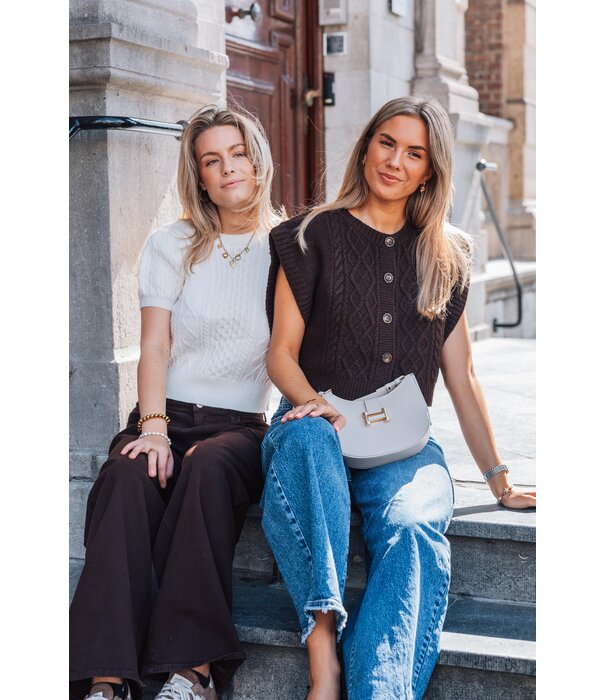 La Rebelle Top wit | Hazel