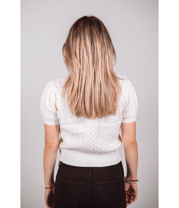 La Rebelle Top wit | Hazel