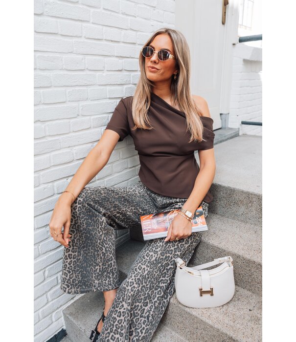 La Rebelle Jeans leopard extra lang | Jacky
