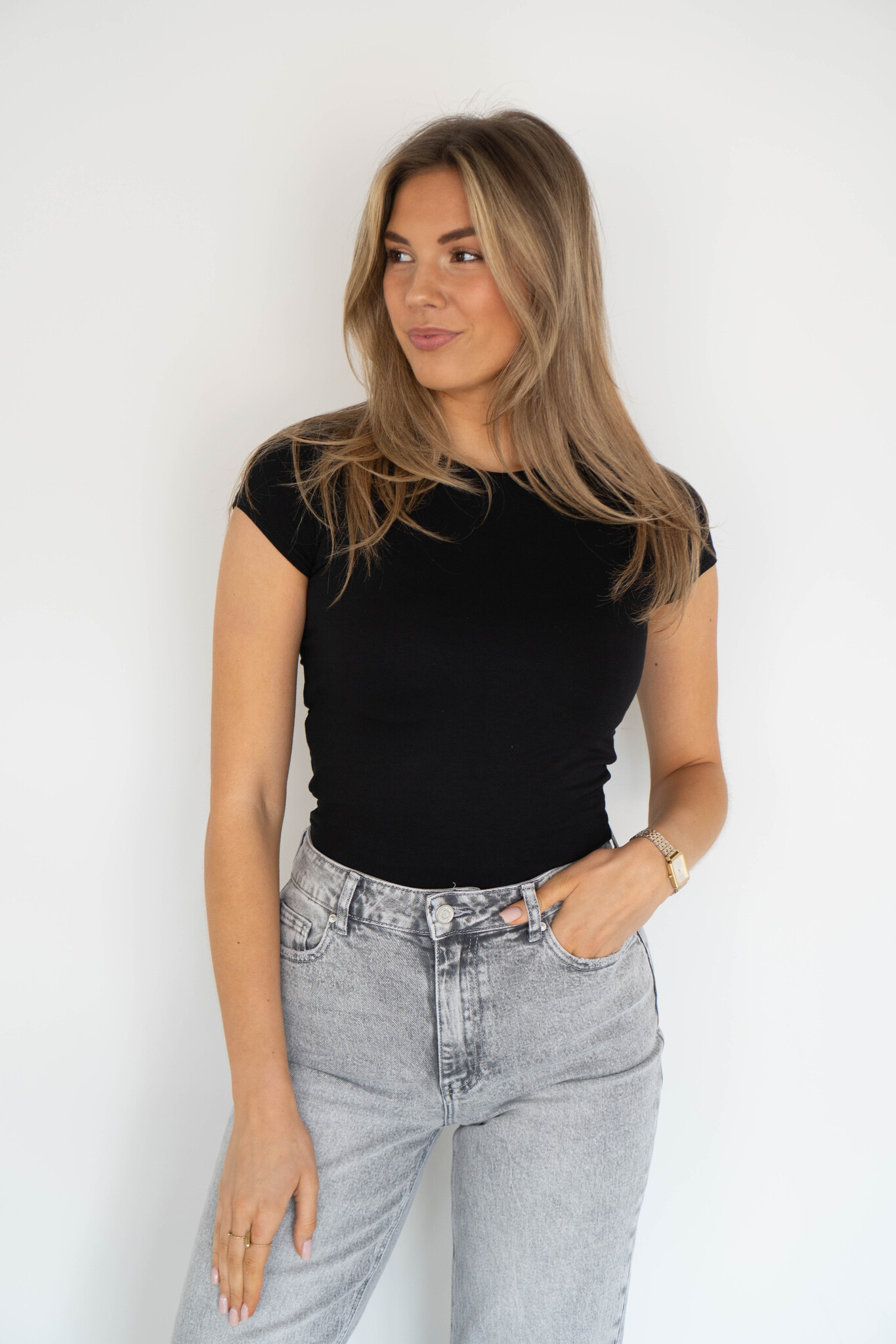 T-shirt zwart