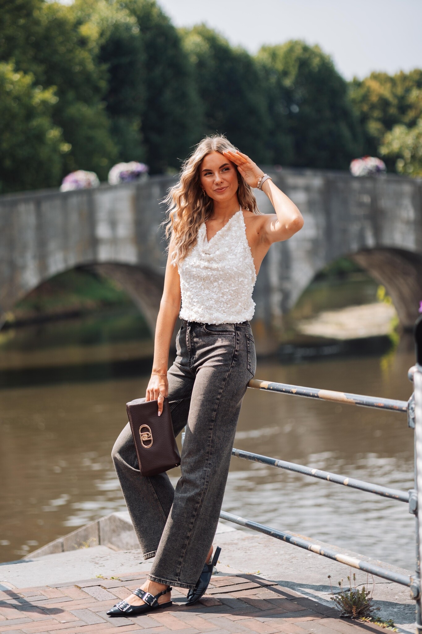 Grijze jeans