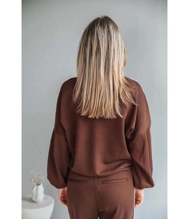Fluresk Fluresk Keilani sweater | mocha brown