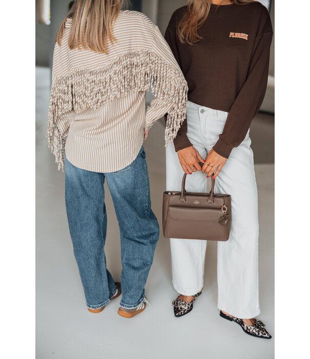 Fluresk Fluresk Taelia sweater | mocha brown