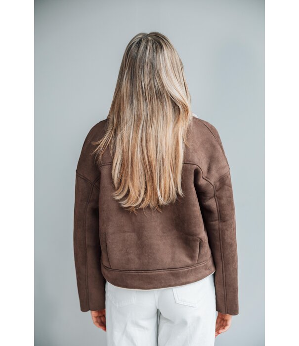 Fluresk Fluresk Taressa jacket | mocha brown/sand