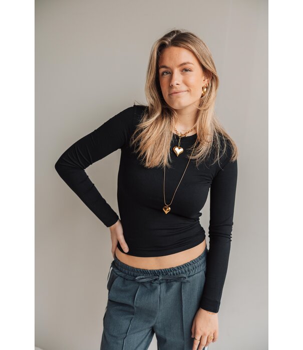 La Rebelle Top zwart | Melissa