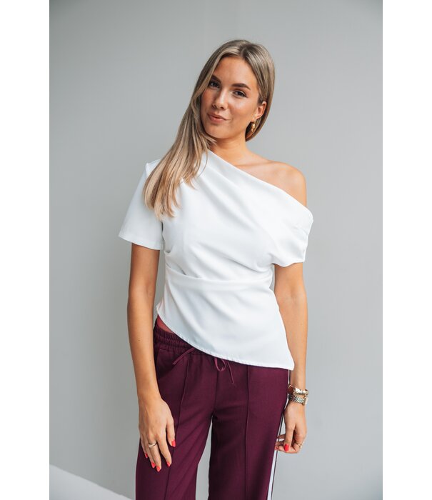 La Rebelle Top wit | Polly