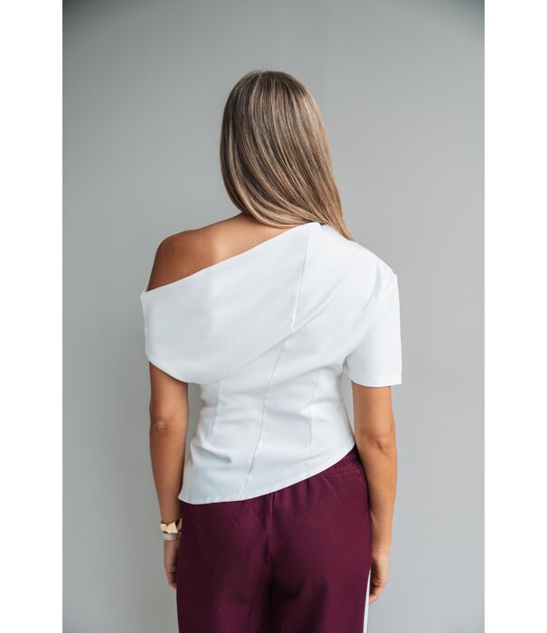 La Rebelle Top wit | Polly