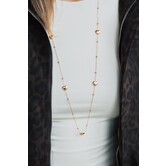 Ketting goud lang | hartjes