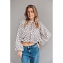 Blouse off white polkadot | Emily