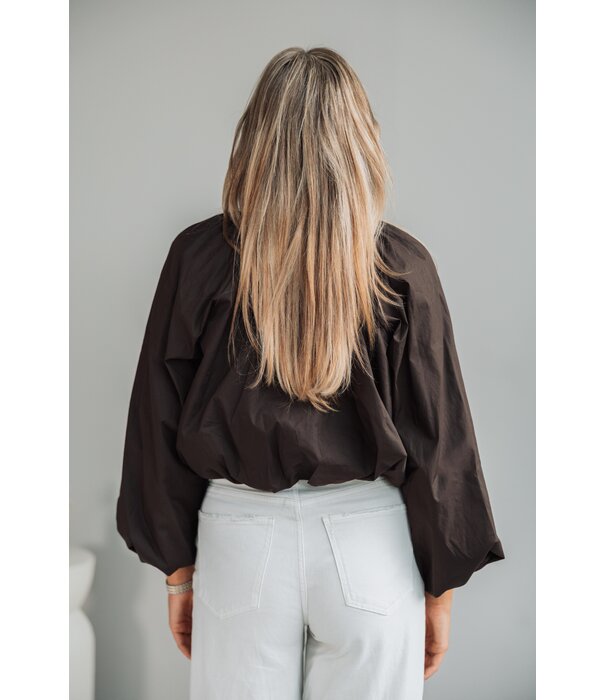 La Rebelle Blouse bruin | Emily