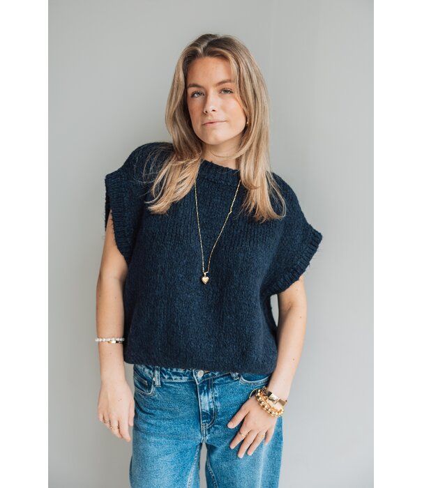 La Rebelle Spencer navy blauw | Frederique