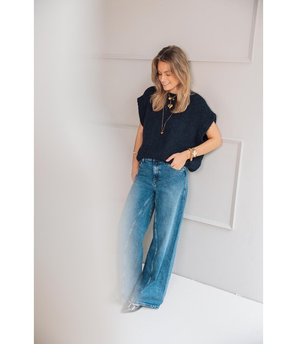 La Rebelle Spencer navy blauw | Frederique