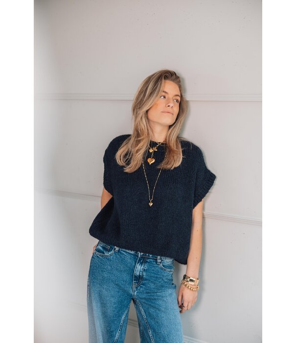 La Rebelle Spencer navy blauw | Frederique