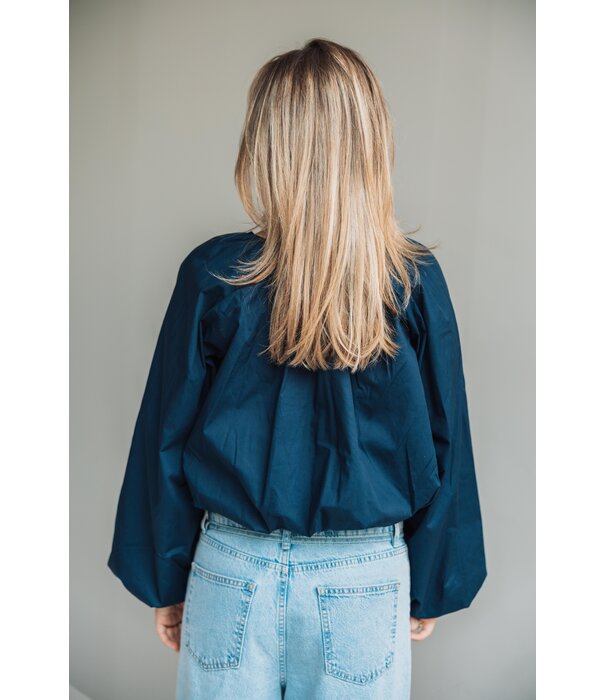 La Rebelle Blouse navy blauw | Emily