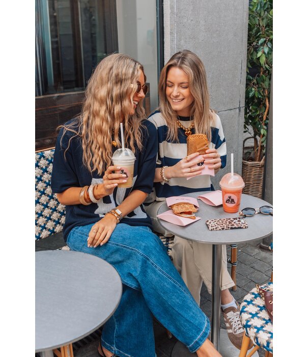 La Rebelle Jersey knit navy blauw | Redefined