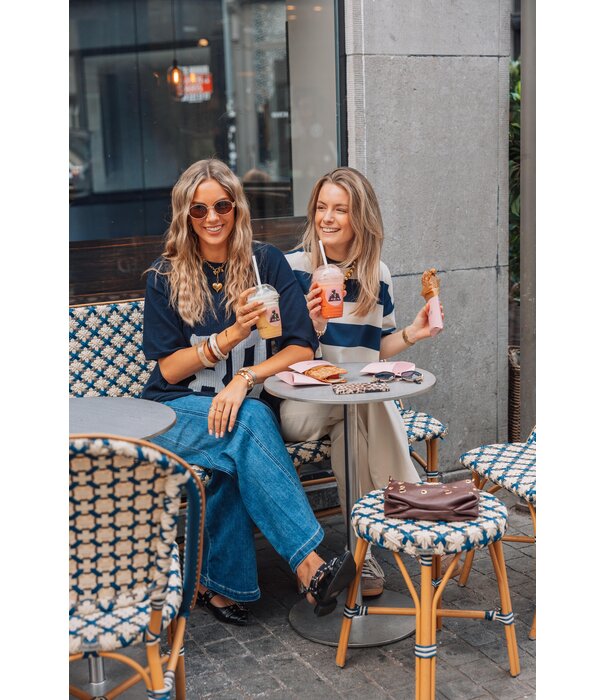 La Rebelle Jersey knit navy blauw | Redefined