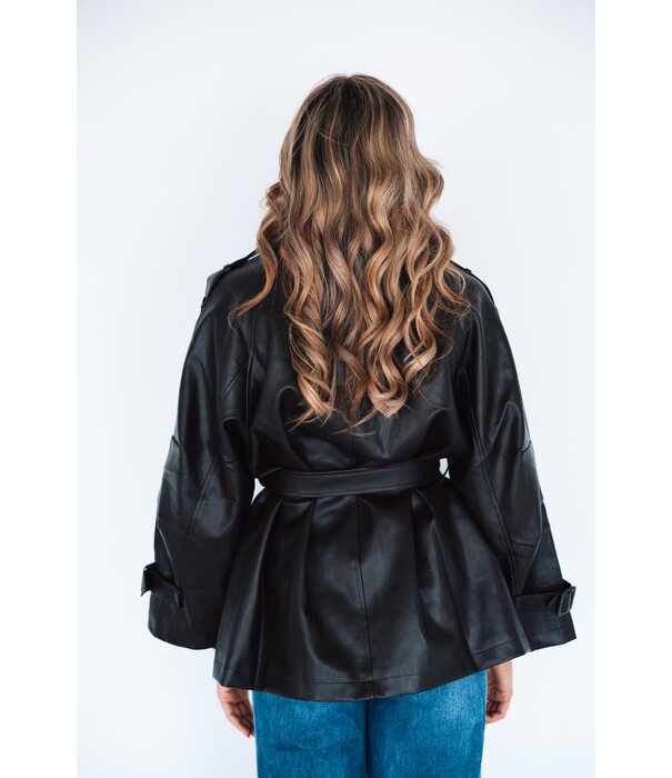 La Rebelle Jas leer bruin | Sarah